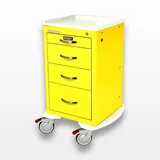 Harloff MPA1824K04 Medical Cart with Key Lock and Aluminum Construction