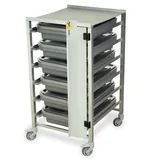 Harloff STC-AL6-B Secure Scope Cart with Tray Retainers