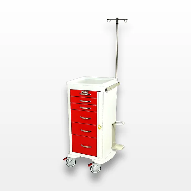 Harloff MPA1830B06+MD18-EMG Medical Cart Aluminum Construction