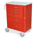 Harloff MDS3030B06 Medical Cart with Lock Options and Antimicrobial Top
