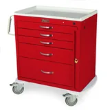 Harloff MDS3024B05 Medical Cart with Lock Options and Antimicrobial Top