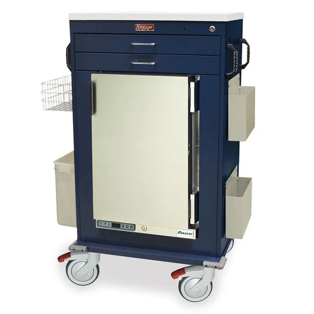 Harloff MH5200K Medical Cart with Follett REF2 Refrigerator