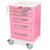 Harloff MPA2427E05 Medical Storage Cart with Drawers and Wheels