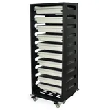 Harloff STC-SH10L Medical Storage Cart with Tray Retainers