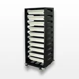 Harloff STC-SH10L Medical Storage Cart with Tray Retainers