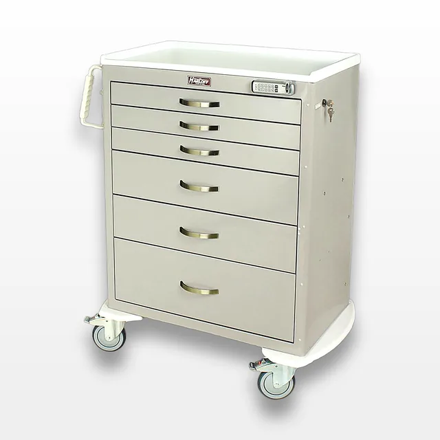 Harloff MDS3030E06 Medical Cart with Electronic Lock and Customizable Drawers
