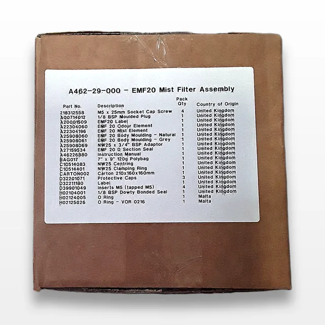 Edwards Oil Mist Filter EMF20 Vacuum Product Filter Assembly Used