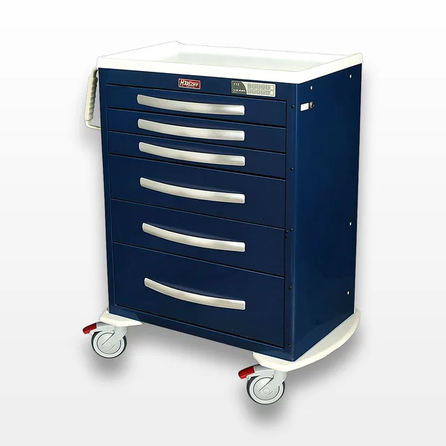 Harloff MPA3030EKC06 Medical Storage Cart with Drawers and Wheels