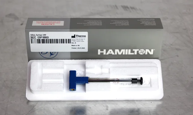 Hamilton SYR 500 uL, 1750 Blue Kone Syringe P/N: 208828 New Unused