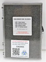 Unknown Calibration Slides Test Slide Kit #7 with Green Blue Yellow Lasers