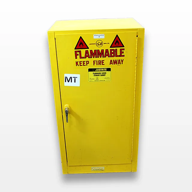 Justrite 25315 Flammable Safety Cabinet 15 Gal Manual Close Door, Used