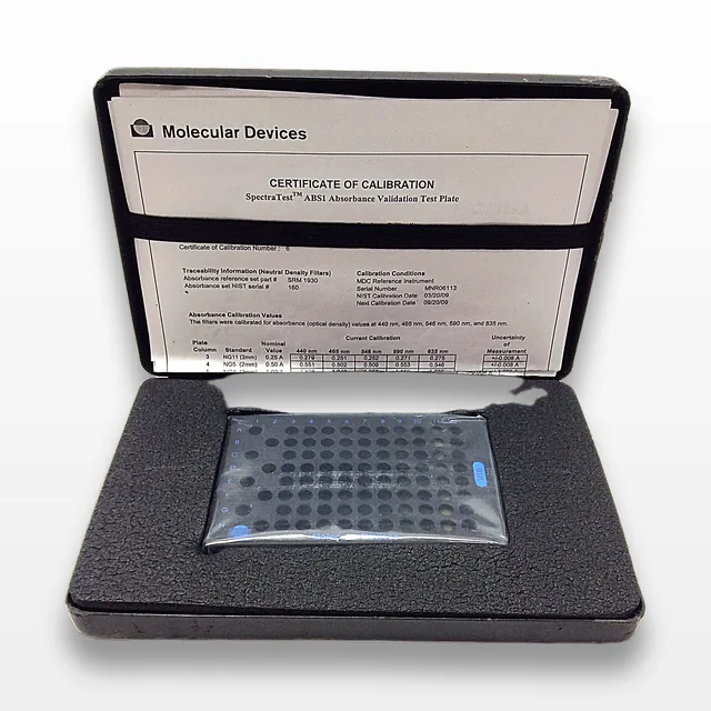 Molecular Devices 04135 SpectraTest ABS1 Absorbance Validation Test Plate