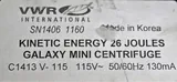 VWR Galaxy Mini Centrifuge C1413 6000 RPM Microtube & PCR Compatibility