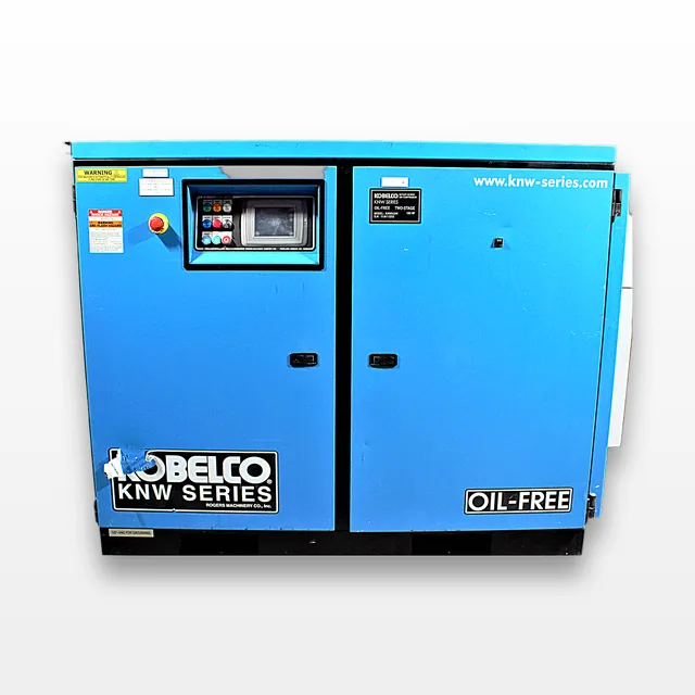 Kobelco KNW0-D/H Oil-Free Rotary Air Compressor 100 HP Efficient Industrial