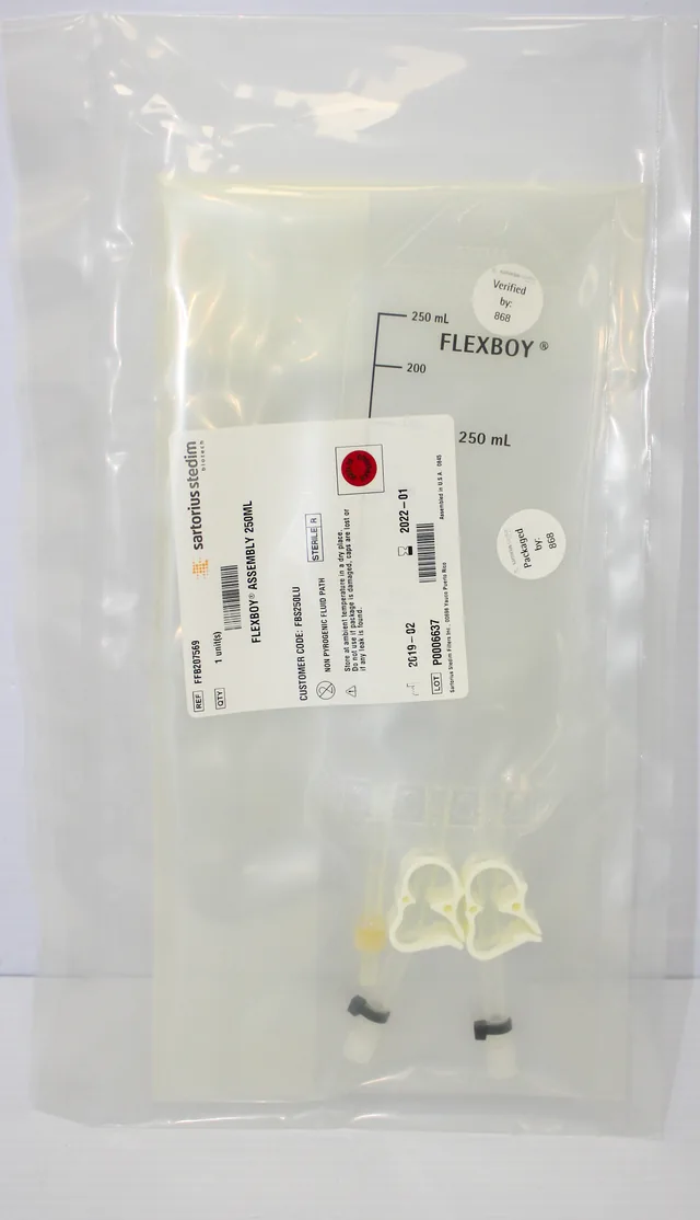 Sartorius Stedim FBS250LU Bioprocessing Bags - 250ml, 50 pcs, Sterile