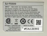Keyence SJ-F5500 Static Eliminator Blower High-speed & Precision