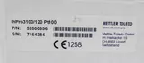 Mettler Toledo InPro 3100/120 PT100 pH Sensor for Bioprocesses, 0-14 pH Range