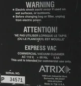 ATRIX Express vacuum Commercial Handheld Vacuum Cleaner w/ HEPA Filter