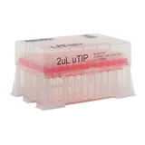 Biotix Pipette Tips - 0.1-2uL.  uL. Racked, Filtered, Sterilized, Low Retention. 