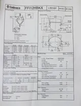 Embraco FFI 12HBK Refrigeration Compressor 1/3 HP R134A