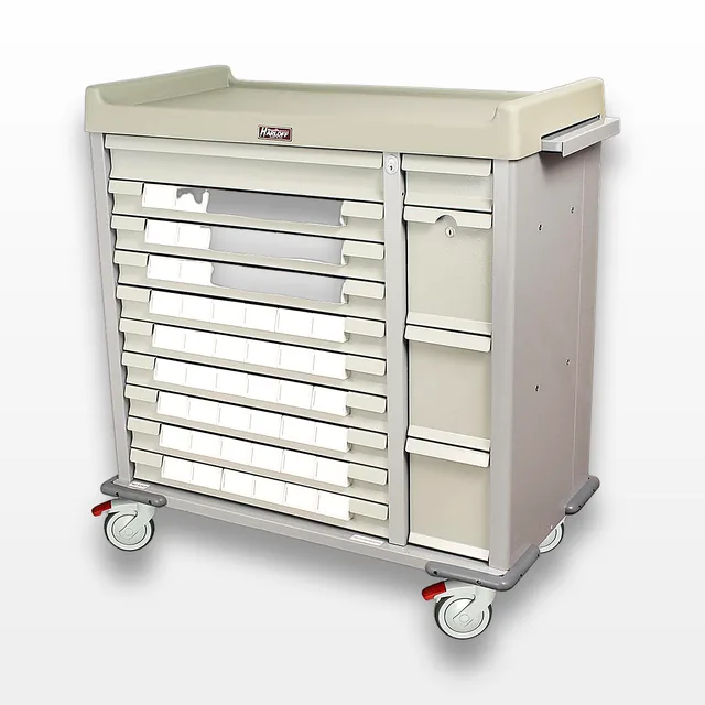 Harloff SL54BIN3 Medical Storage Cart with 54 Bins