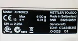 Mettler Toledo XP4002S Precision Balance 4100g x .01g Toploading