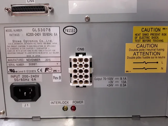 Showa Electronics GLS3078 Power Supply 120V/220V Laboratory Equipment