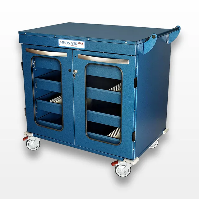 Harloff MS-IOL840 Medical Storage Cart with Lockable Doors