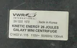 VWR C1413 Galaxy Mini Centrifuge Microcentrifuge 6000 RPM 2000g