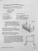 N/A 3730500 Telescoping Base Stand Assembly with Leveling Feet & Shelf