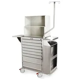 Harloff 6025-TC Stainless Steel Cast Cart with Storage Features