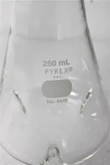 Pyrex Pyrex 250mL Baffled Flasks 4446 & 4444-250 Lab Use Lot of 2
