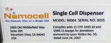 Namocell NI004 Single Cell Dispenser w/ Software for Cell Sortng