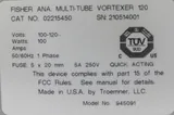 Fisherbrand 945091 Multi-Tube Vortexer 1200-2500 RPM