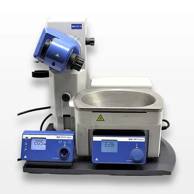 IKA RV 10 D S99 Rotary Evaporator, Motorized Lift, 20-280 RPM, 3L Capacity