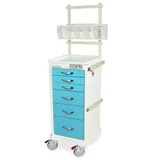 Harloff MPA1830E06+MD18-ANS Medical Supply Cart with Electronic Lock