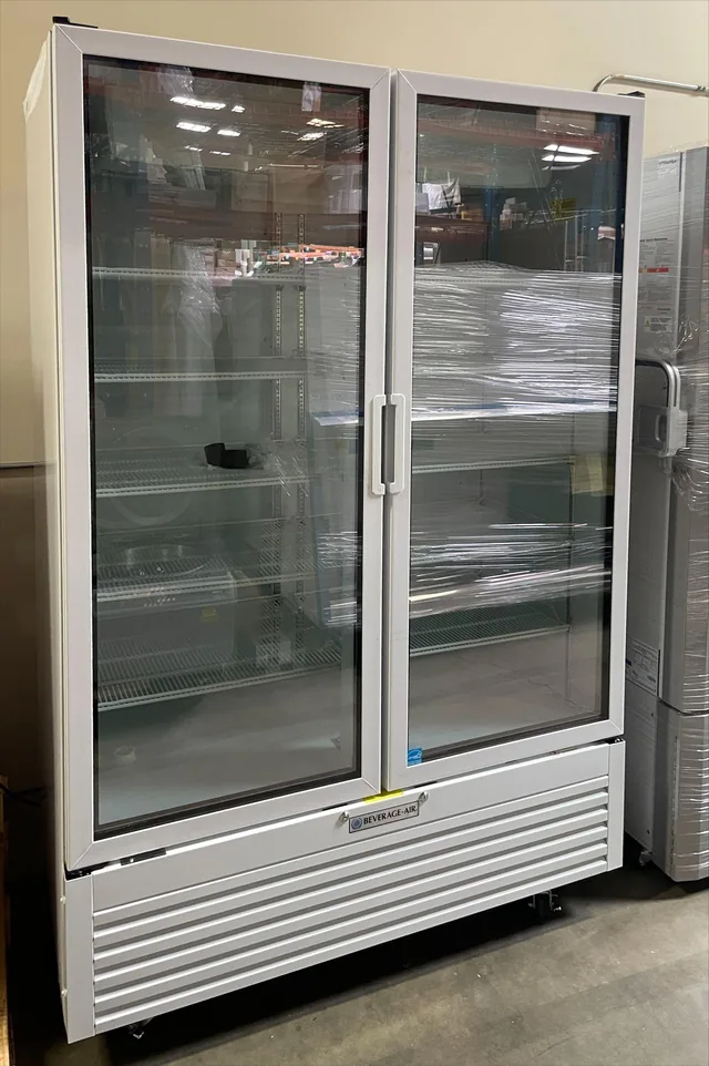 Beverage Air Double Glass Door Refrigerator, 41.66 cu.ft.