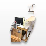 Routing Table Wooden Workbench with Clamps and Board