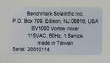 Benchmark Scientific BV1000 Vortex Mixer with Q-Drive Technology 200-3200 RPM