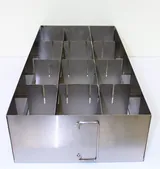 N/A Stainless Steel Freezer Rack ULT Holds 12 Boxes Adjustable Shelves