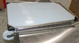Uline H8965/ H-7489 Stainless Steel Work Tables and Cart with Casters