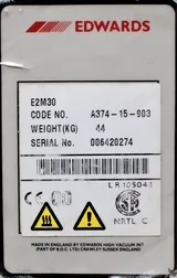 Edwards E2M30 Vacuum Pump Dual Stage 21 CFM 7.5 X 10-4 Torr