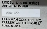 Beckman Coulter DU 800 Spectrophotometer for UV-Visible Analysis 190-1100 nm