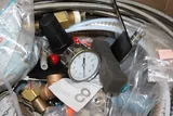 N/A n/a Box of Misc. Parts Gas Regulators Clamps and Hoses Fair Condition