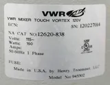 VWR CAT: 12620-838 Mixer Touch Vortex 3200 RPM Laboratory Equipment