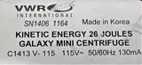VWR Galaxy Mini Centrifuge C1413 6000 RPM for Microfilter Cell Separation