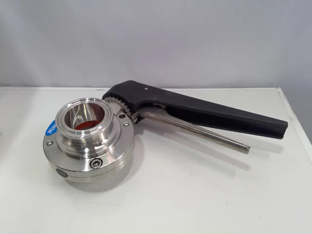 Steel BFVTC-1.5-316 Sanitary Butterfly Valve 304 Stainless Steel Clamp End