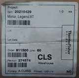 Leroy Somer Legend XT Motor Centrifuge Component 3-D25/T 80 Hz 200 Volt