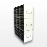N/A Freezer Racks Stainless Steel Upright ULT Holds 18 Boxes -80C