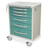 Harloff MPA3030E06 Medical Storage Cart with Multiple Drawers